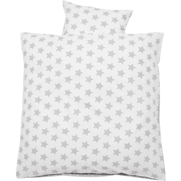 Alvi Biancheria Da Lettino 80 X 80 Cm, Stelle Grigio 2 Alvi Biancheria Da Lettino 80 X 80 Cm, Stelle Grigio - immagine 2