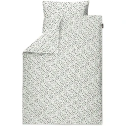 Alvi ® Biancheria Da Letto Petit Fleurs Verde/bianco 100 X 135 Cm