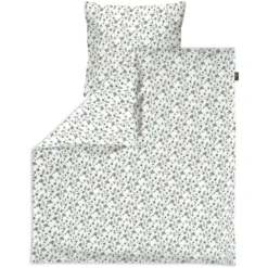 Alvi ® Biancheria Da Letto Petit Fleurs Verde/bianco 80 X 80 Cm