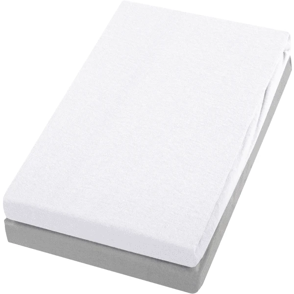 Alvi ® Lenzuolo Con Angoli In Confezione Doppia Bianco/argento 40 X 90 Cm 4 Alvi ® Lenzuolo Con Angoli In Confezione Doppia Bianco/argento 40 X 90 Cm - immagine 4