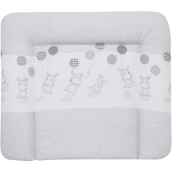 Alvi Materassino Per Fasciatoio Molly, Hippo Silver 75 X 85 Cm