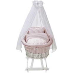 Alvi ® Set Da 3 Pezzi Biancheria Da Culla Curly Dots