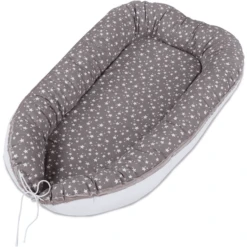 Babybay ® Coccole Nido Tortora Stelle Bianche