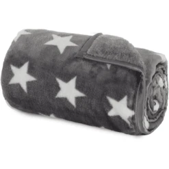 Babybay Copertina Morbida Grigio Scuro Stelle