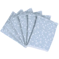 Babybay ® Nestchen Ultra Fresh Piqué Adatto Al Modello Original , Azzurro Stelle Bianche