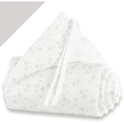Babybay Paracolpi Per Lettino Co-sleeping Midi/Mini, Stelle Grigio Perla -Bambino Forniture Negozio babybay paracolpi per lettino co sleeping midi mini stelle grigio perla a161403 2