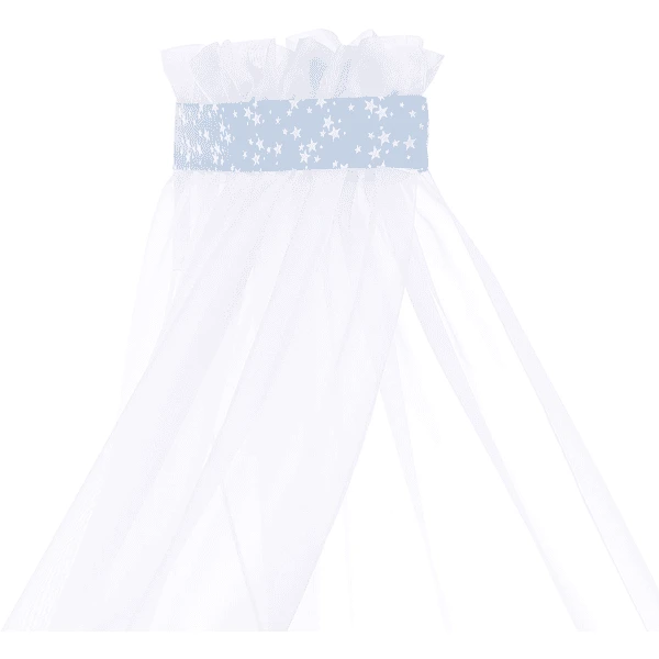 Babybay Velo Baldacchino Stella Azzurro, Bianco 200 X 135 Cm 4 Babybay Velo Baldacchino Stella Azzurro, Bianco 200 X 135 Cm - immagine 4