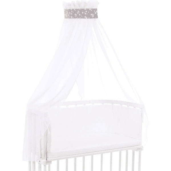 Babybay Velo Baldacchino Stella Tortora, Bianco 200 X 135 Cm 3 Babybay Velo Baldacchino Stella Tortora, Bianco 200 X 135 Cm - immagine 3