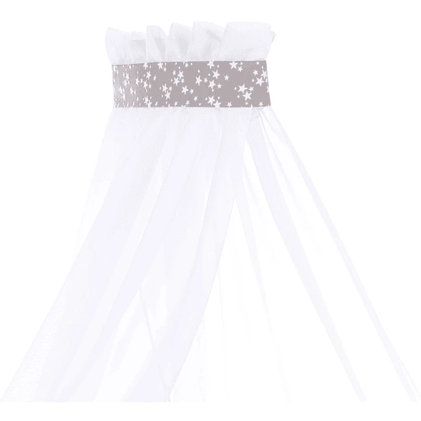 Babybay Velo Baldacchino Stella Tortora, Bianco 200 X 135 Cm 4 Babybay Velo Baldacchino Stella Tortora, Bianco 200 X 135 Cm - immagine 4
