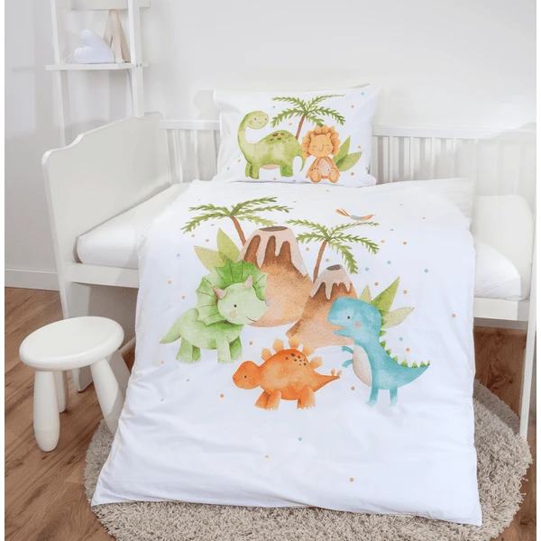 Babybest® Biancheria Da Letto In Flanella Dinos 100 X 135 Cm 2 Babybest® Biancheria Da Letto In Flanella Dinos 100 X 135 Cm - immagine 2