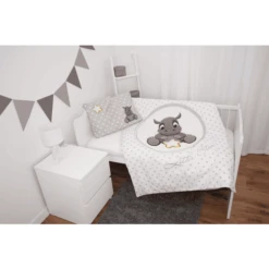 Babybest® Biancheria Da Letto Rinoceronte 100 X 135 Cm -Bambino Forniture Negozio babybest biancheria da letto rinoceronte 100 x 135 cm a230592 4