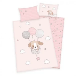 Babybest® Letto In Flanella Sweet Puppy GOTS 100 X 135 Cm
