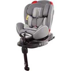 BabyGO Seggiolino Auto Fixleg Rotation 360 Grey