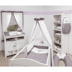 Be Be 's Collection Set Biancheria Lettino 3 Pezzi, Gufi Rosa -Bambino Forniture Negozio be be s collection set biancheria lettino 3 pezzi gufi rosa a288466 3