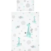 Bebe- Jou® Set Lenzuola Hello Little One, Mint 100x135cm