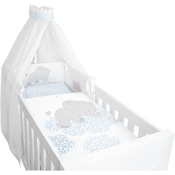 Bebella Vital Set Biancheria Da Letto 4 Pezzi, Lunafant Blu 1 Bebella Vital Set Biancheria Da Letto 4 Pezzi, Lunafant Blu