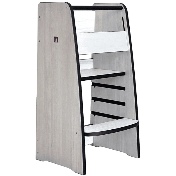 Bianconiglio Kids® Torre Di Apprendimento Montessoriana TRUSTY Plus Abete Bianco 1 Bianconiglio Kids® Torre Di Apprendimento Montessoriana TRUSTY Plus Abete Bianco