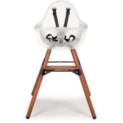 Childhome CHILD HOME Seggiolone Evolu 2 Natura Scura / Trasparente 2 In 1 + Anello