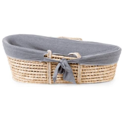 CHILDHOME Culla In Foglia Di Mais Incl. Materasso E Rivestimento, Grigio -Bambino Forniture Negozio childhome culla in foglia di mais incl materasso e rivestimento grigio a330507 4