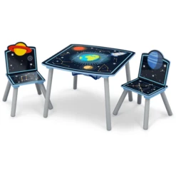 Delta Children Set Tavolo-contenitore E Sedie, Space Adventures