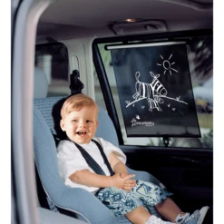 Dreambaby ® Parasole Per Finestrini Auto Stampata Su Due Lati - Regolabile, Zebra -Bambino Forniture Negozio dreambaby parasole per finestrini auto stampata su due lati regolabile zebra a307268 3