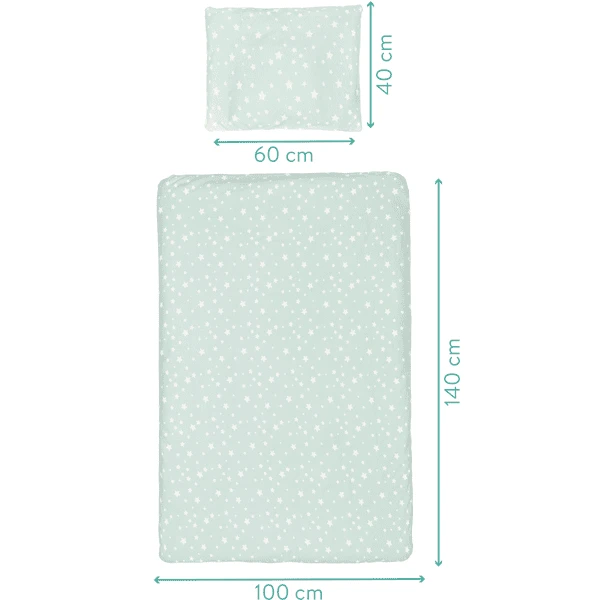 Fillikid Biancheria Da Letto Jersey Stars Menta 5 Fillikid Biancheria Da Letto Jersey Stars Menta - immagine 5