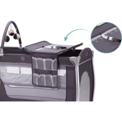 Fillikid Lettino Da Viaggio "Milano" In Alluminio, Grigio -Bambino Forniture Negozio fillikid lettino da viaggio milano in alluminio grigio a268820 3