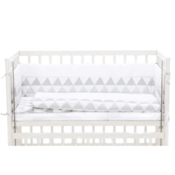 Fillikid Set Biancheria Per Letto Cocon Triangoli Grigio/bianco -Bambino Forniture Negozio fillikid set biancheria per letto cocon triangoli grigio bianco a281574 4
