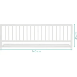 Fillikid Sponda Di Protezione Lilly 140 X 45 Cm, Bianco -Bambino Forniture Negozio fillikid sponda di protezione lilly 140 x 45 cm bianco a349518 4