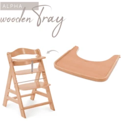 Hauck Alpha Vassoio In Legno, Colore Naturale -Bambino Forniture Negozio hauck alpha vassoio in legno colore naturale a299948 2