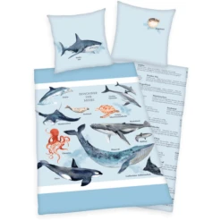 HERDING Biancheria Da Letto Abitanti Dei Mari 135 X 200 Cm -Bambino Forniture Negozio herding biancheria da letto abitanti dei mari 135 x 200 cm a383275 4
