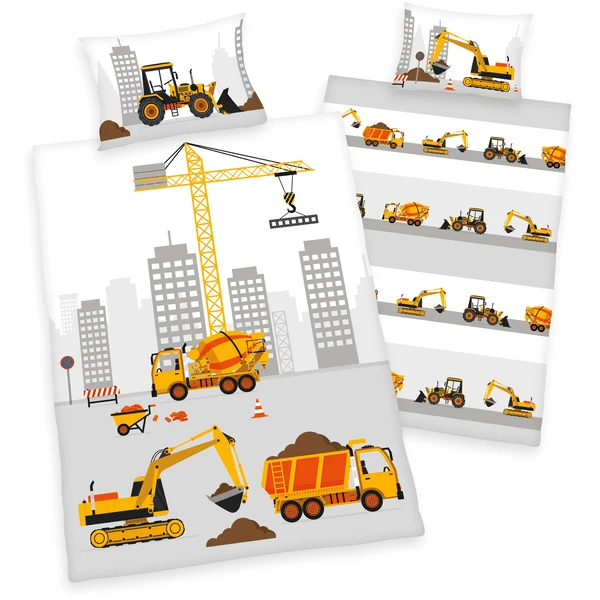 HERDING Biancheria Da Letto Jana Veicoli Da Cantiere 100 X 135 Cm 1 HERDING Biancheria Da Letto Jana Veicoli Da Cantiere 100 X 135 Cm