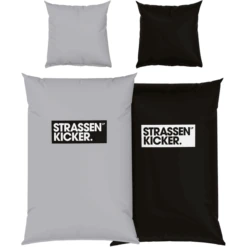 HERDING Biancheria Da Letto Street Kicker Grigio-nero 135 X 200 Cm