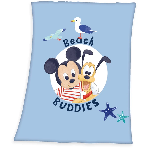 HERDING Coperta In Microfibra In Pile Disney Mickey Mouse Beach Buddies 75x100 C 3 HERDING Coperta In Microfibra In Pile Disney Mickey Mouse Beach Buddies 75x100 C - immagine 3