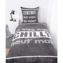 HERDING Detti Sulla Biancheria Da Letto "Chi è Mattiniero..." 135 X 200 Cm -Bambino Forniture Negozio herding detti sulla biancheria da letto chi e mattiniero 135 x 200 cm a360677 3