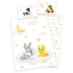HERDING Lenzuola Baby Looney Tunes 100 X 135 Cm -Bambino Forniture Negozio herding lenzuola baby looney tunes 100 x 135 cm a360532 2