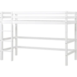 Hoppekids Letto A Soppalco Medio Basic 90 X 200 Cm Bianco