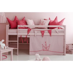 Hoppekids Mezzo Letto A Soppalco Basic Rosa Pallido 90 X 200 Cm -Bambino Forniture Negozio hoppekids mezzo letto a soppalco basic rosa pallido 90 x 200 cm a305444 4