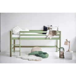 Hoppekids Mezzo Letto A Soppalco Basic Verde Chiaro 90 X 200 Cm -Bambino Forniture Negozio hoppekids mezzo letto a soppalco basic verde chiaro 90 x 200 cm a304944 2