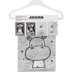 JACKY Cuffia Multifunzionale HIPPO Grigio Chiaro A Fantasia Melange