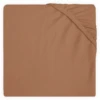 Jollein Lenzuolo In Jersey Con Angoli Per Materasso Box, Caramello 75 X 95 Cm