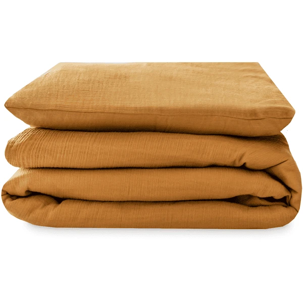 JULIUS ZÖLLNER Biancheria Da Letto In Mussola Cannella 80 X 80 Cm 2 JULIUS ZÖLLNER Biancheria Da Letto In Mussola Cannella 80 X 80 Cm - immagine 2