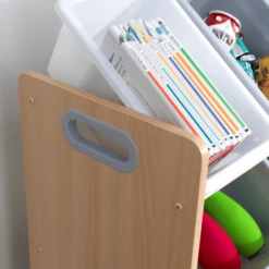 KidKraft® Mensola Porta Giocattoli, 12 Scatole Grigio 8 KidKraft® Mensola Porta Giocattoli, 12 Scatole Grigio -Bambino Forniture Negozio kidkraft mensola porta giocattoli 12 scatole grigio a273330 3