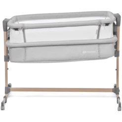 Kinderkraft Lettino Co-sleeping NESTE AIR, Grigio/color Legno -Bambino Forniture Negozio kinderkraft lettino co sleeping neste air grigio color legno a384836 3