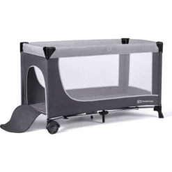 Kinderkraft Lettino Da Viaggio LEODY, Grigio -Bambino Forniture Negozio kinderkraft lettino da viaggio leody grigio a384829 4