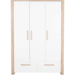 Kindsgard Armadio Hemme A 3 Ante Bianco/quercia -Bambino Forniture Negozio kindsgard armadio hemme a 3 ante bianco quercia a347361 4