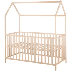 Kindsgard Letto A Forma Di Casa, Lillehus 70 X 140 Cm Legno Naturale