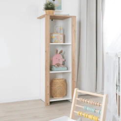 Kindsgard Scaffale Verticale Hemme Bianco/rovere -Bambino Forniture Negozio kindsgard scaffale verticale hemme bianco rovere a347351 3