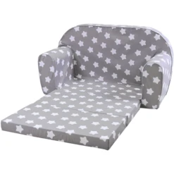 Knorr® Toys Divano Per Bambini - Stars Grey/white -Bambino Forniture Negozio knorr toys divano per bambini stars grey white a262344 2