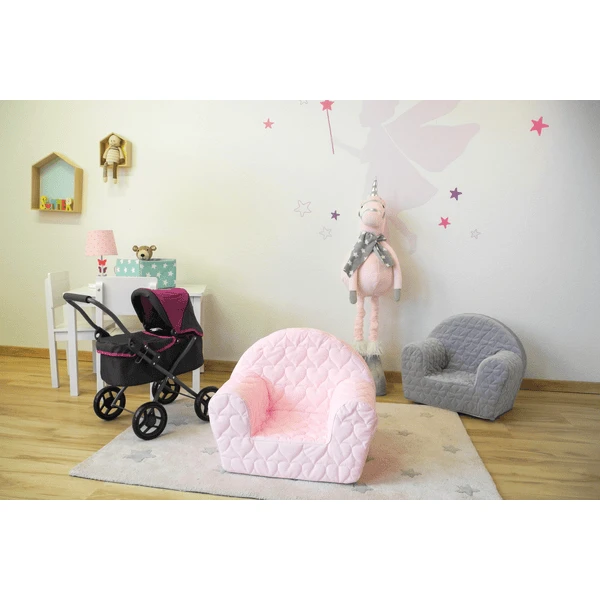Knorr® Toys Poltrona Per Bambini - Cosy Heart Rose 3 Knorr® Toys Poltrona Per Bambini - Cosy Heart Rose - immagine 3